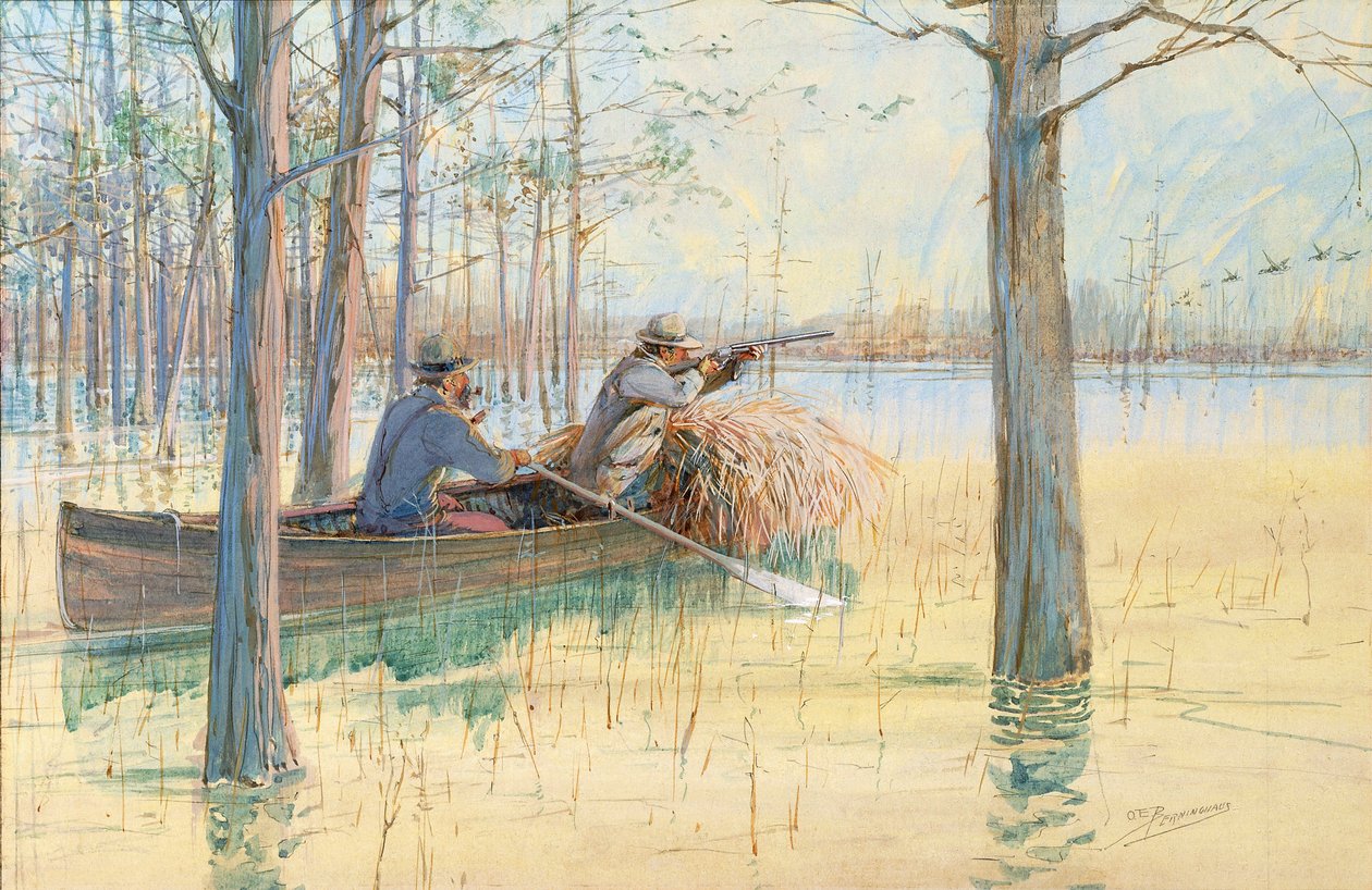 The Duck Hunters by Oscar Edward Berninghaus
