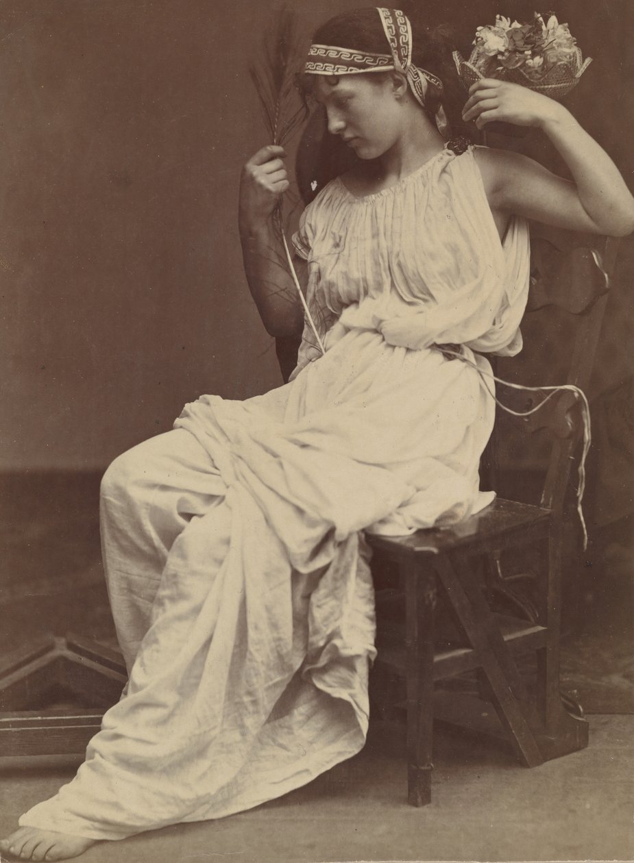 Flora Contemplating Vanity by Oscar Gustav Rejlander