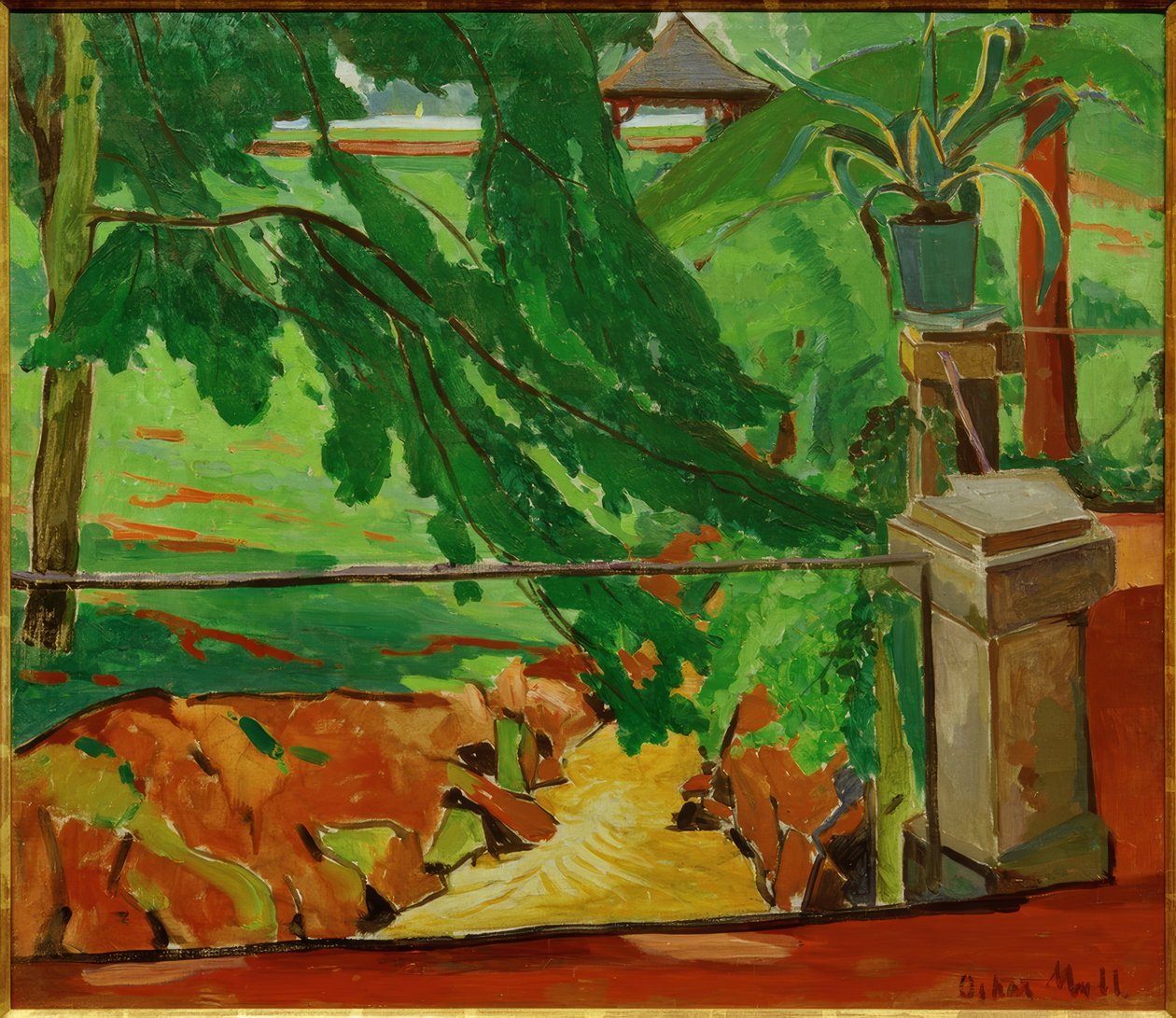 Garden in Hattenheim by Oskar Moll
