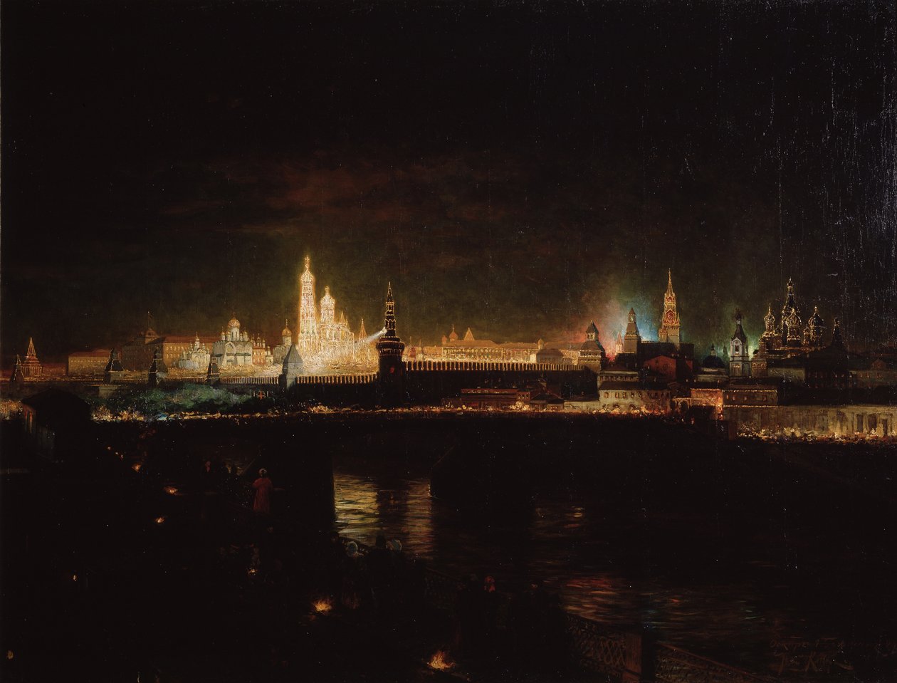 Illumination of the Moscow Kremlin by Oskar Adolfovich Hofman