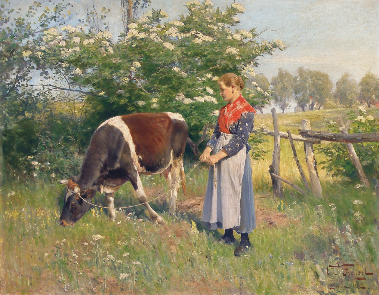 The Milkmaid by Oskar Frenzel