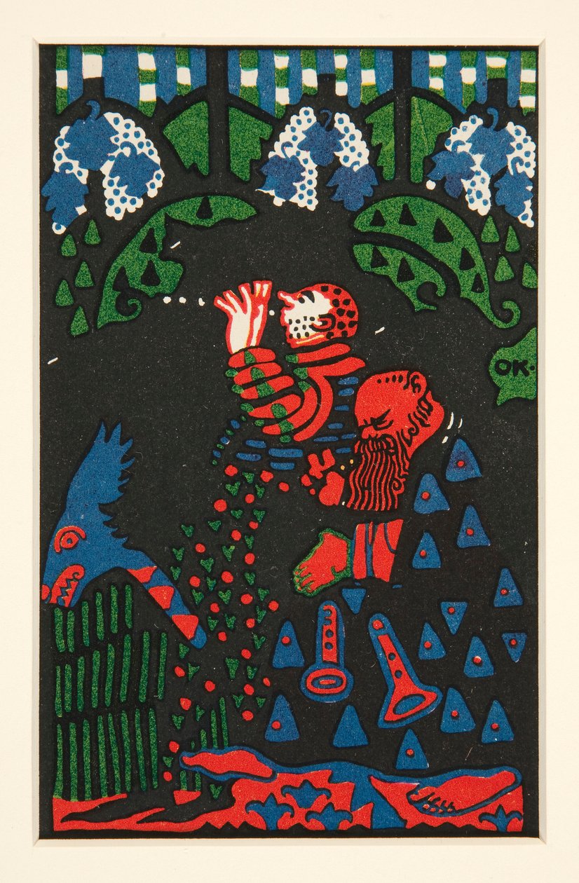 Two Musicians by Oskar Kokoschka