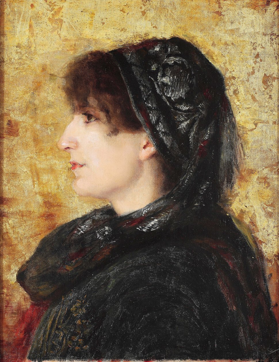 Portrait of Naile Hanim by Osman Hamdi Bey