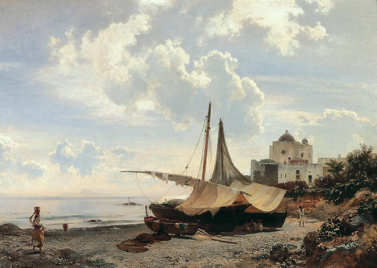 Tower of Greco by Oswald Achenbach