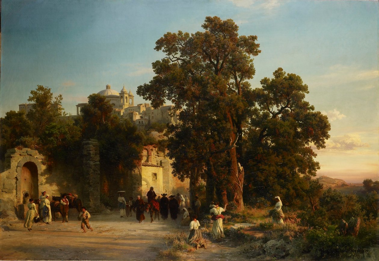 Evening by Oswald Achenbach