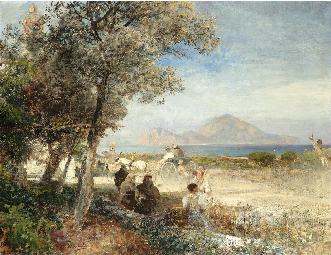 Views of the Gulf of Naples by Oswald Achenbach