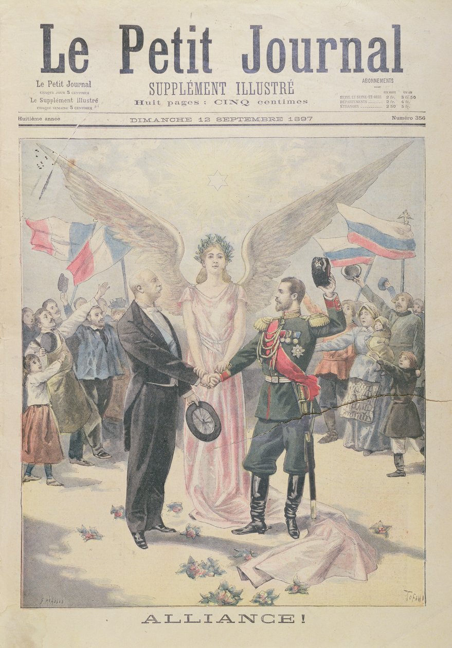 The Franco-Russian Alliance, Front Cover of 