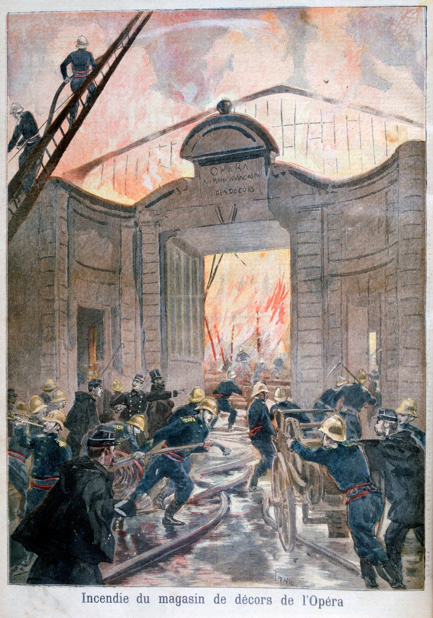 Fire at the Opera, Paris by Oswaldo Tofani