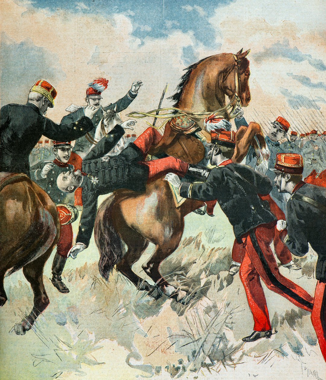 The Death of General Theophile Ferron by Oswaldo Tofani