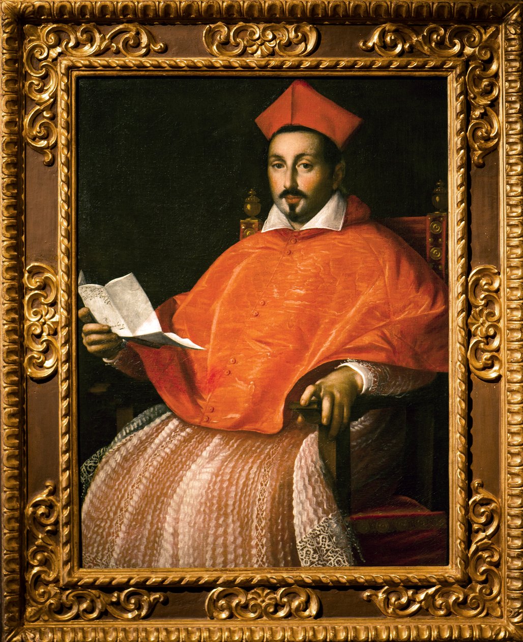 Portrait of Cardinal Scipione Borghese by Ottavio Mario Leoni