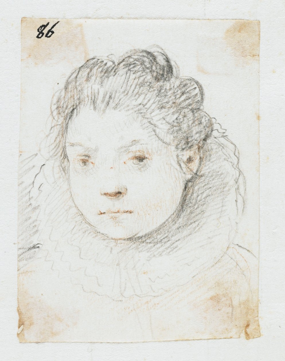 Portrait of Woman by Ottavio Mario Leoni