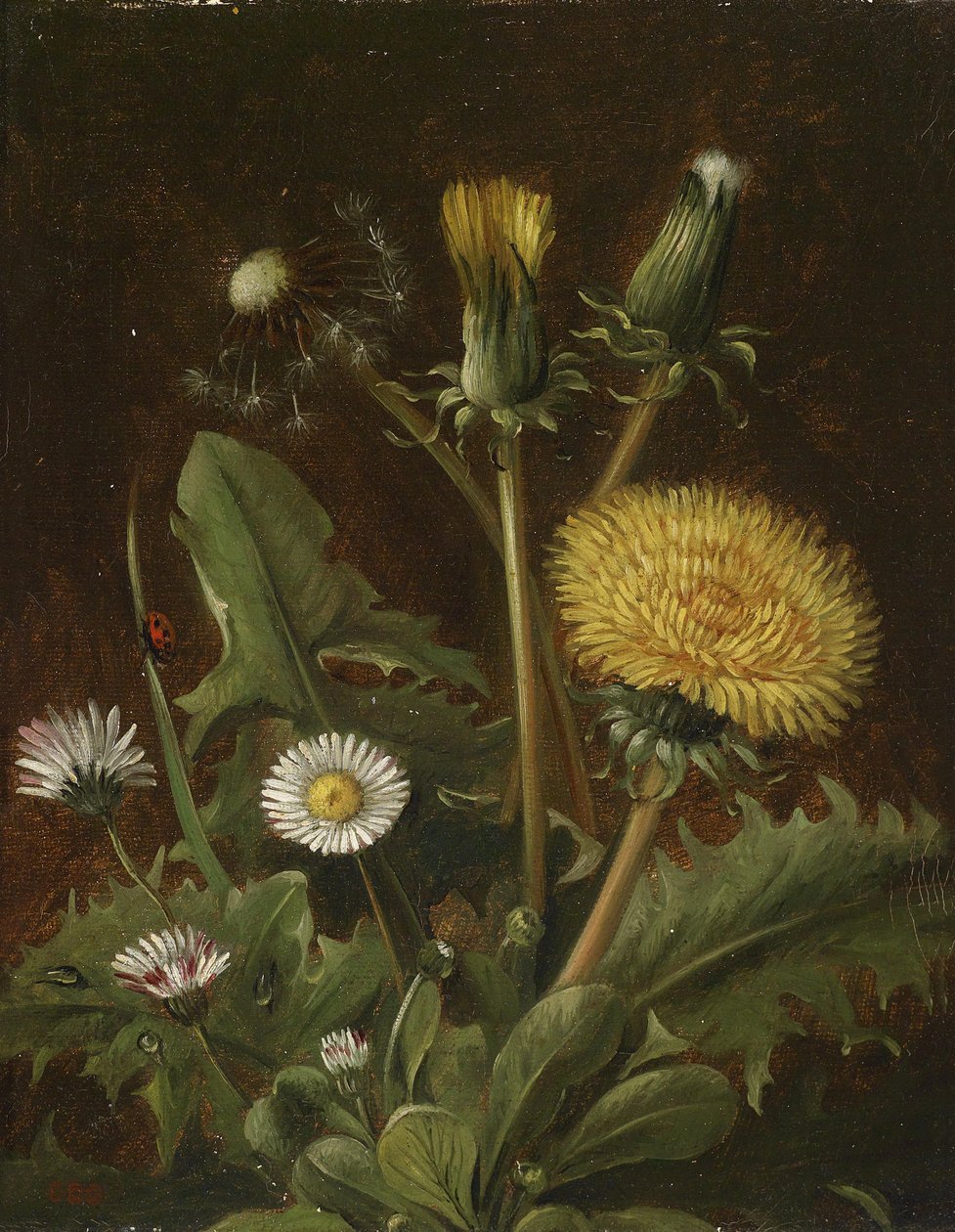 Still Life with Dandelions by Otto Didrik Ottesen