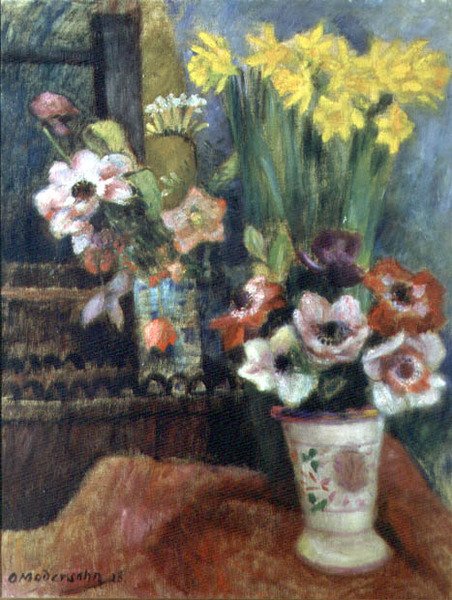 Still Life of Flowers, 1928 by Otto Modersohn