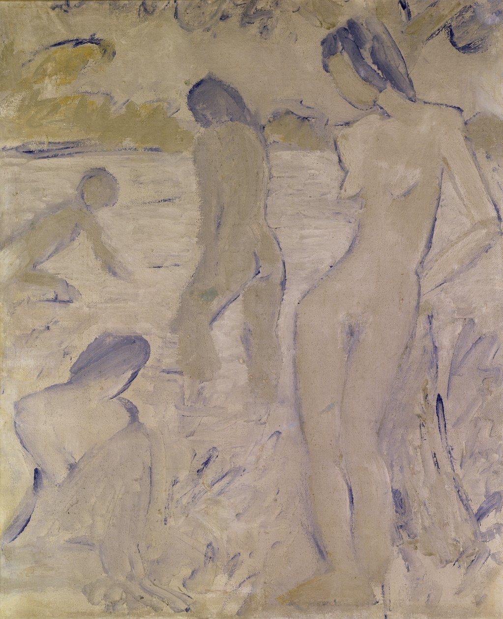 The Bathers, 20th century by Otto Mueller