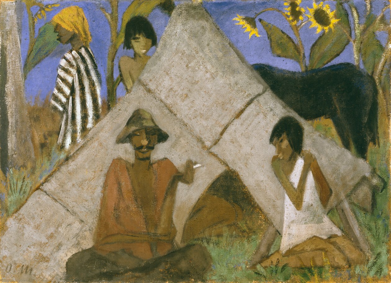 Gypsy Encampment, c.1925 by Otto Mueller