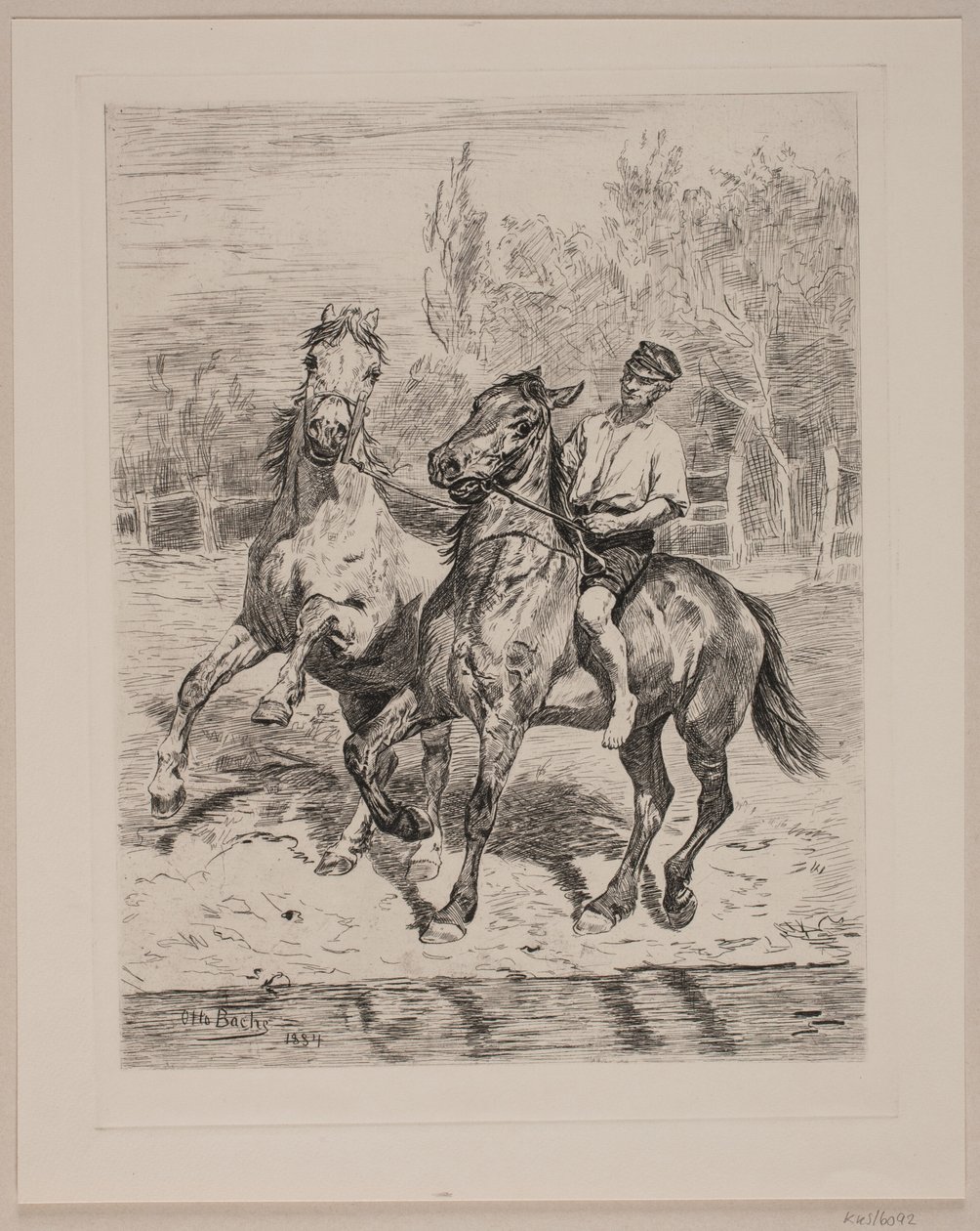 Watering the Horses by Otto Bache