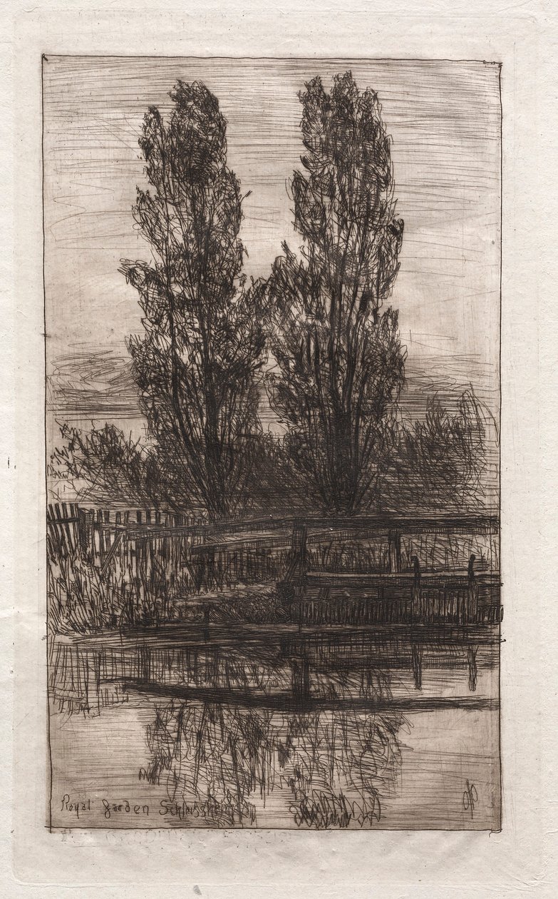 Poplars, Royal Garden, Schleissheim by Otto H. Bacher