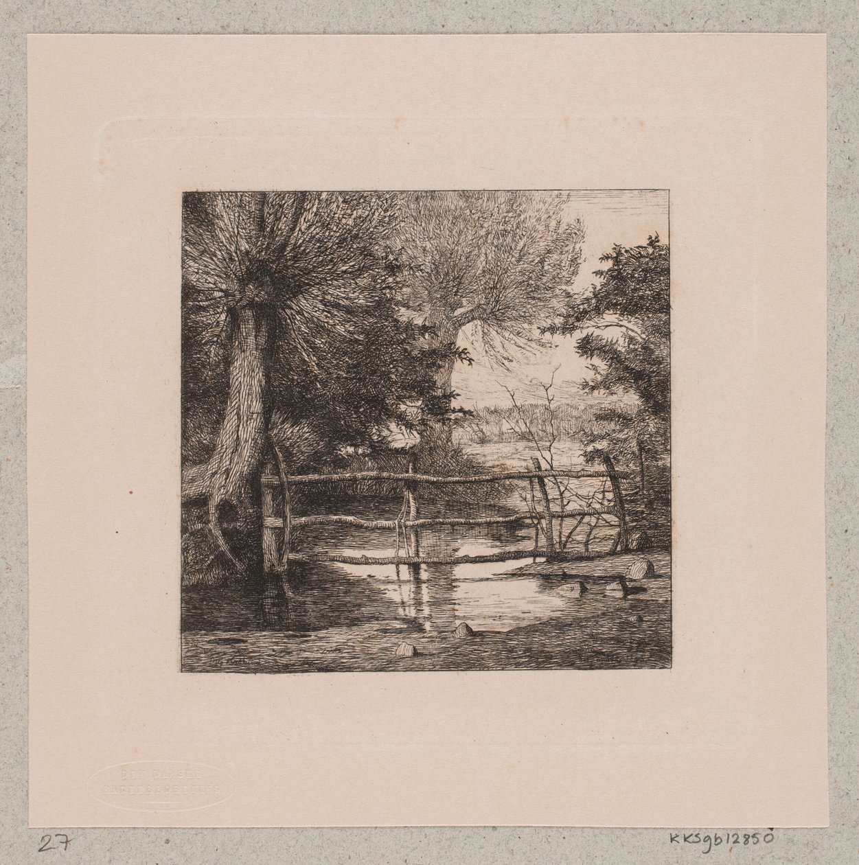 Willow Trees by a Stream by Otto Haslund