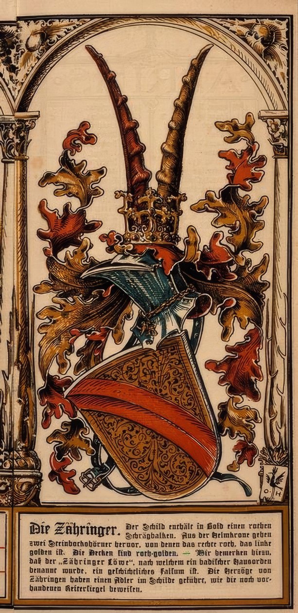 The Ancestral Coats of Arms of the German Princely Houses: The Zähringer by Otto Hupp