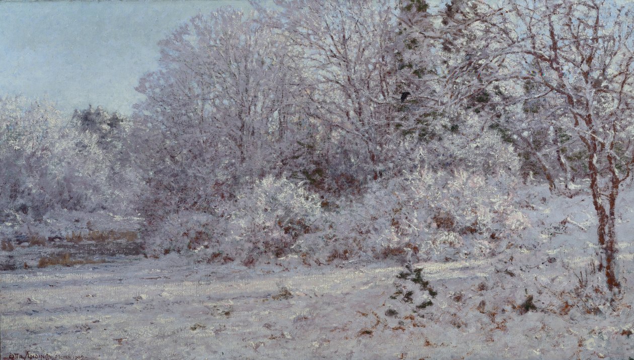 Snow in Munich by Otto Ludvig Sinding