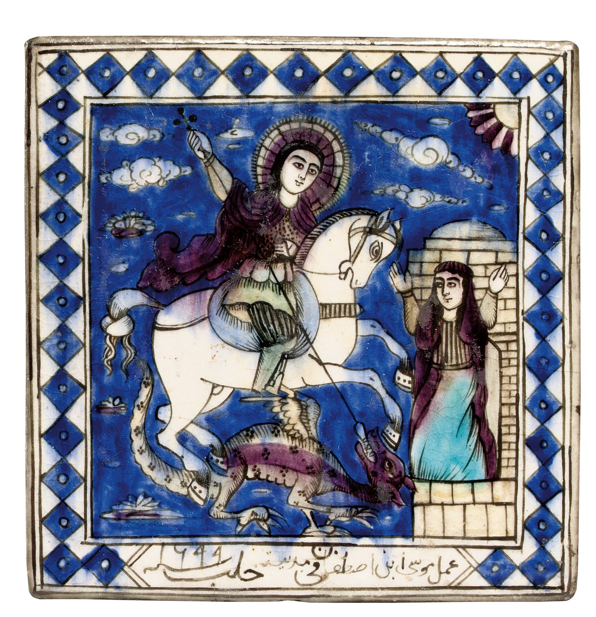 Tile, Aleppo, Syria by Ottoman School