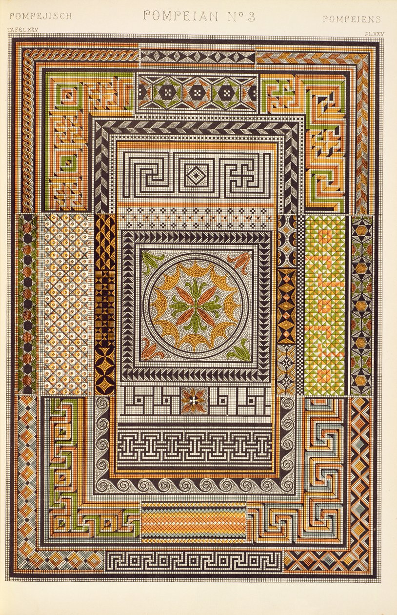 Pompeiian Ornament from Ch V, Plate XXV of 