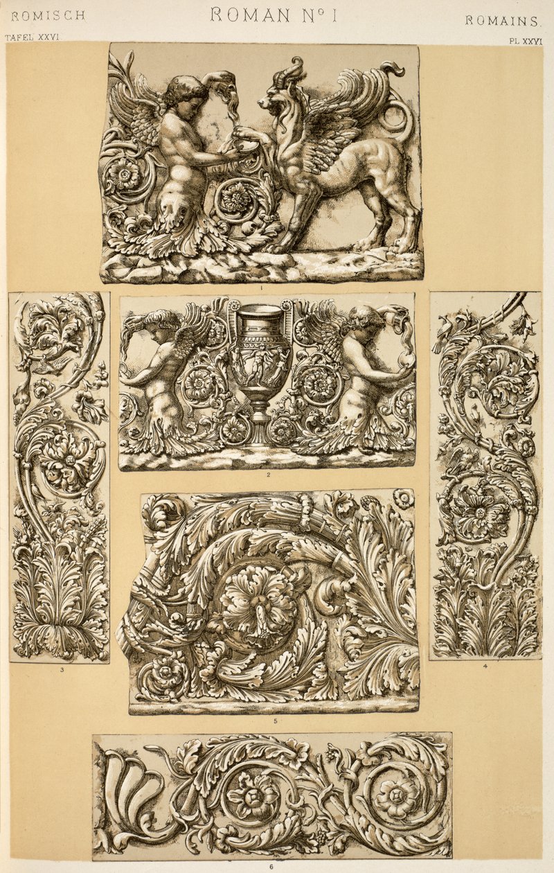 Roman Ornament from Ch VI, Plate XXVI from 