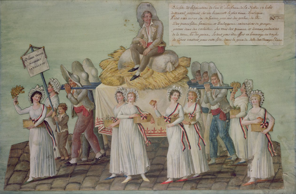 The Feast of Agriculture in 1796 at Paris by P. A. and J.B. Lesueur