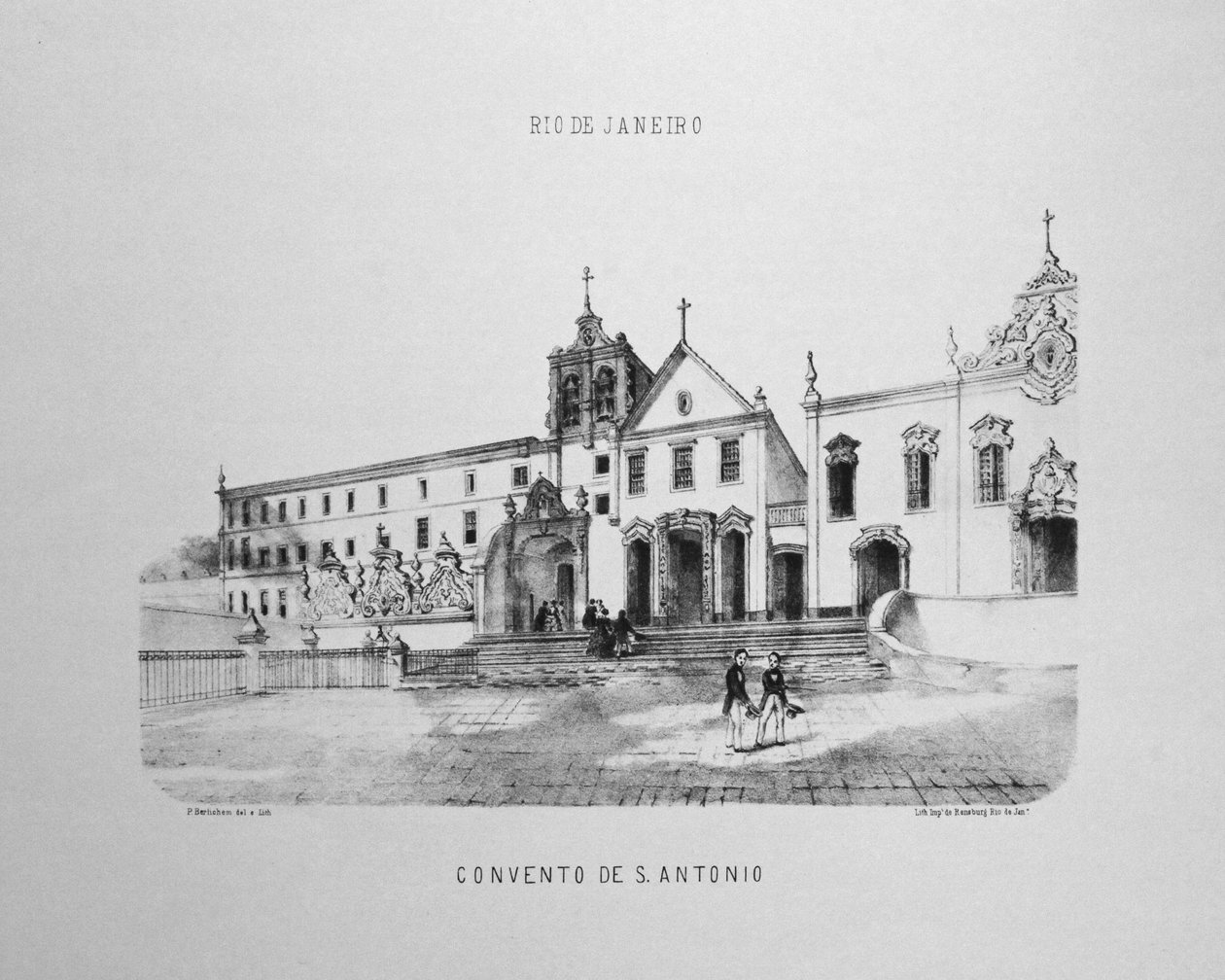 Convent of Santo Antônio do Largo da Carioca in Rio de Janeiro by P. G. Bertichem