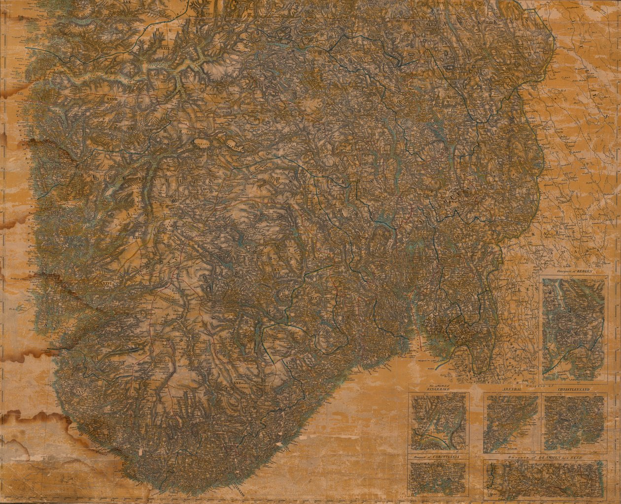 The Map is Published in Christiania by P.A. Munch