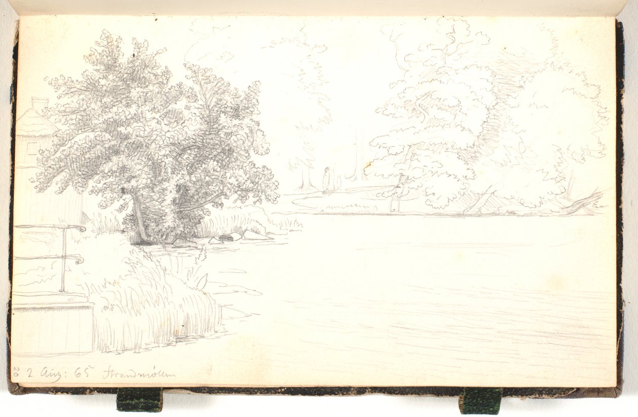 Forest Scene by a Lake by P.C. Skovgaard
