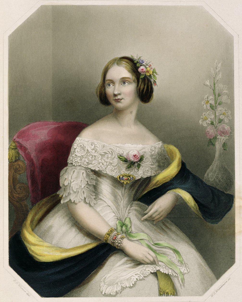 Jenny Lind, engraved by W.C. Wrankmore by P.O. Wagner