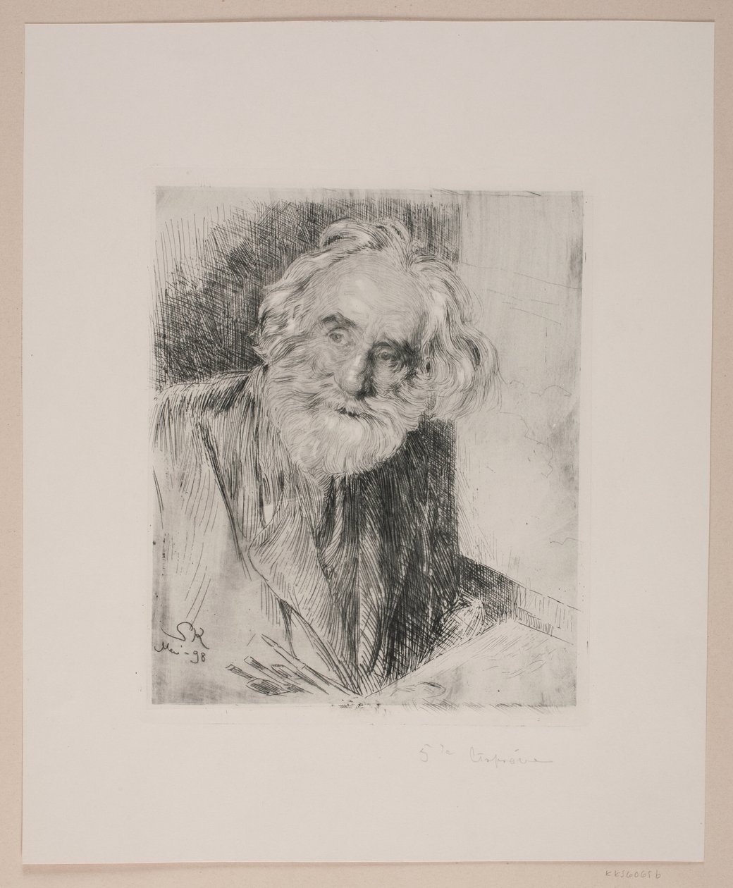 Portrait of Vilhelm Kyhn by Peder Severin Krøyer