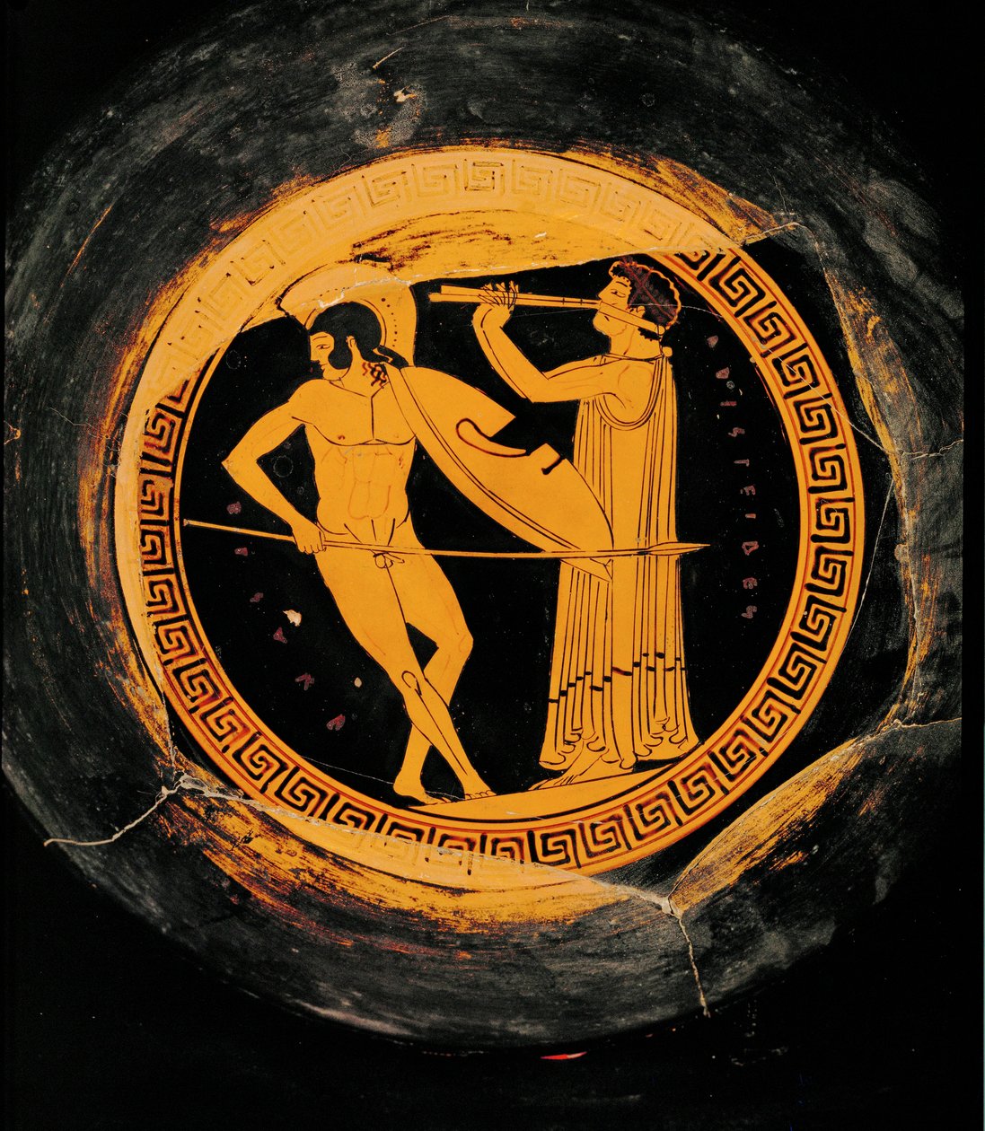 War-Dance, Accompanied by a Flutist by Painter Eucharides
