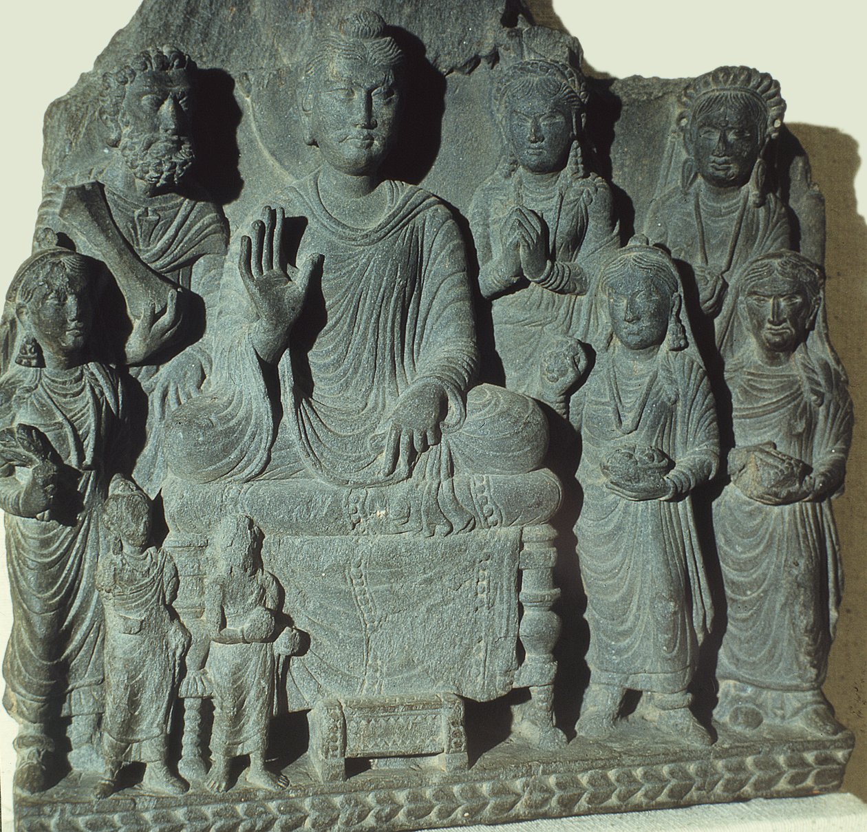 Relief of Buddha Preaching by Pakistani School