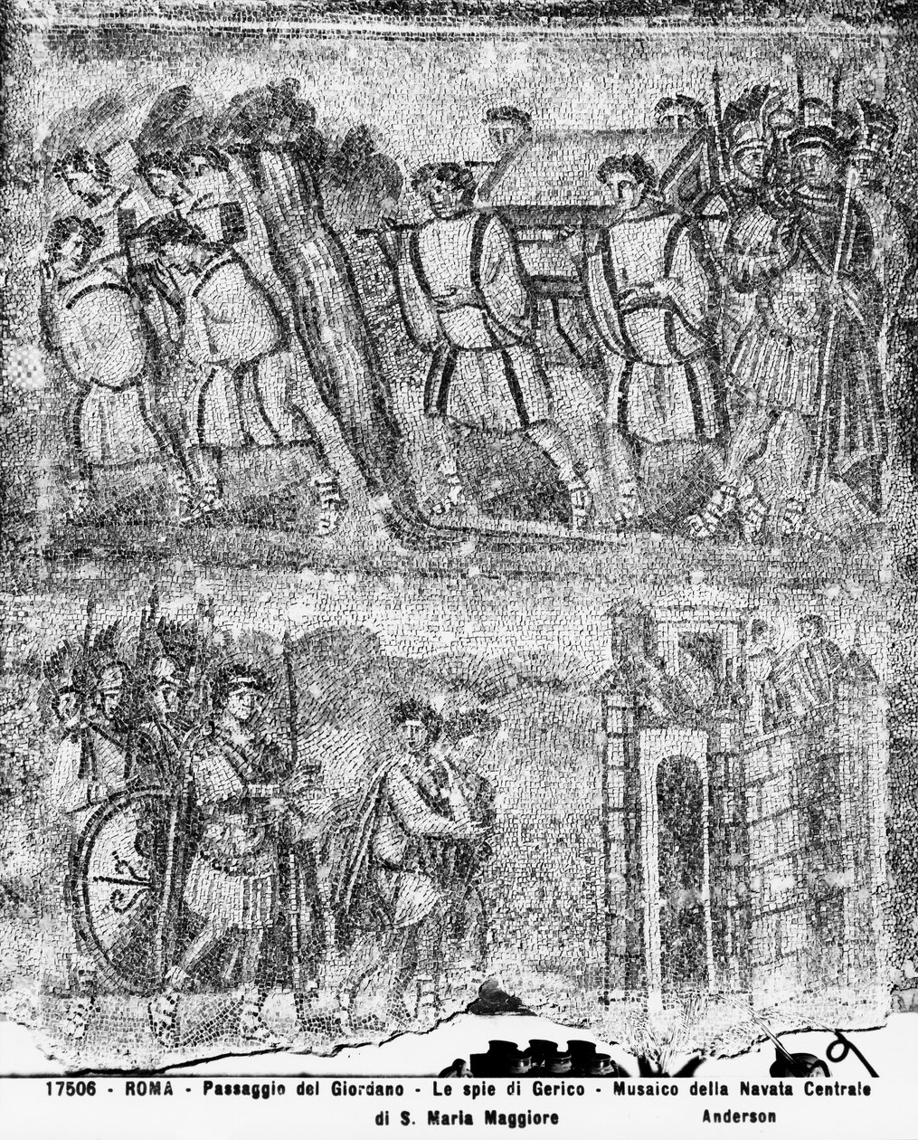 The History of Joshua: The Crossing of the Jordan and the Spies Sent to Jericho, from the central nave by Paleo Christian