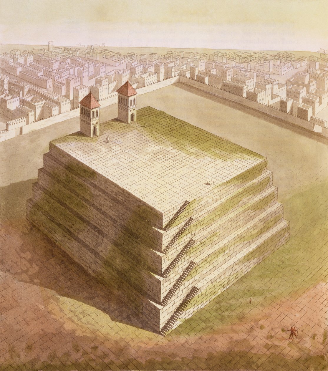 A Teocalli in Mexico by Paolo Fumagalli