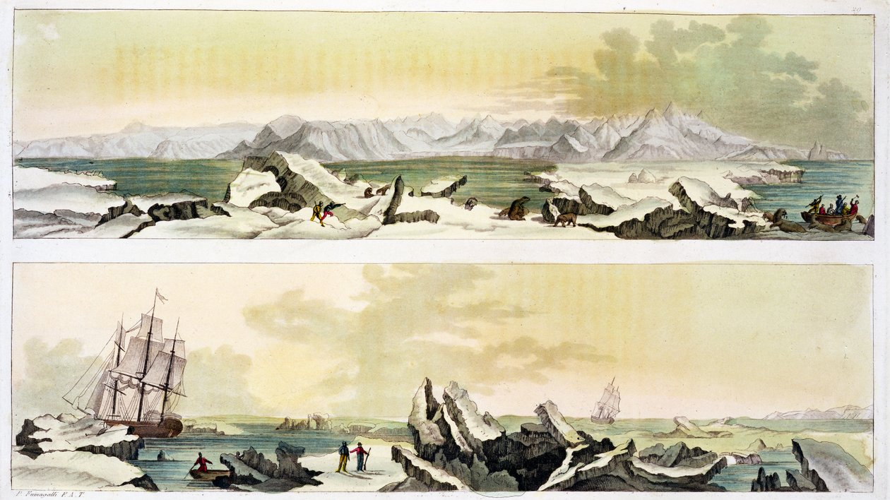 View of Spitsbergen with 