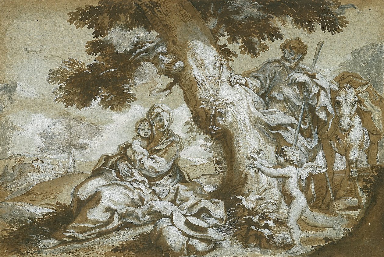 The Rest on the Flight into Egypt by Paolo Gerolamo Piola