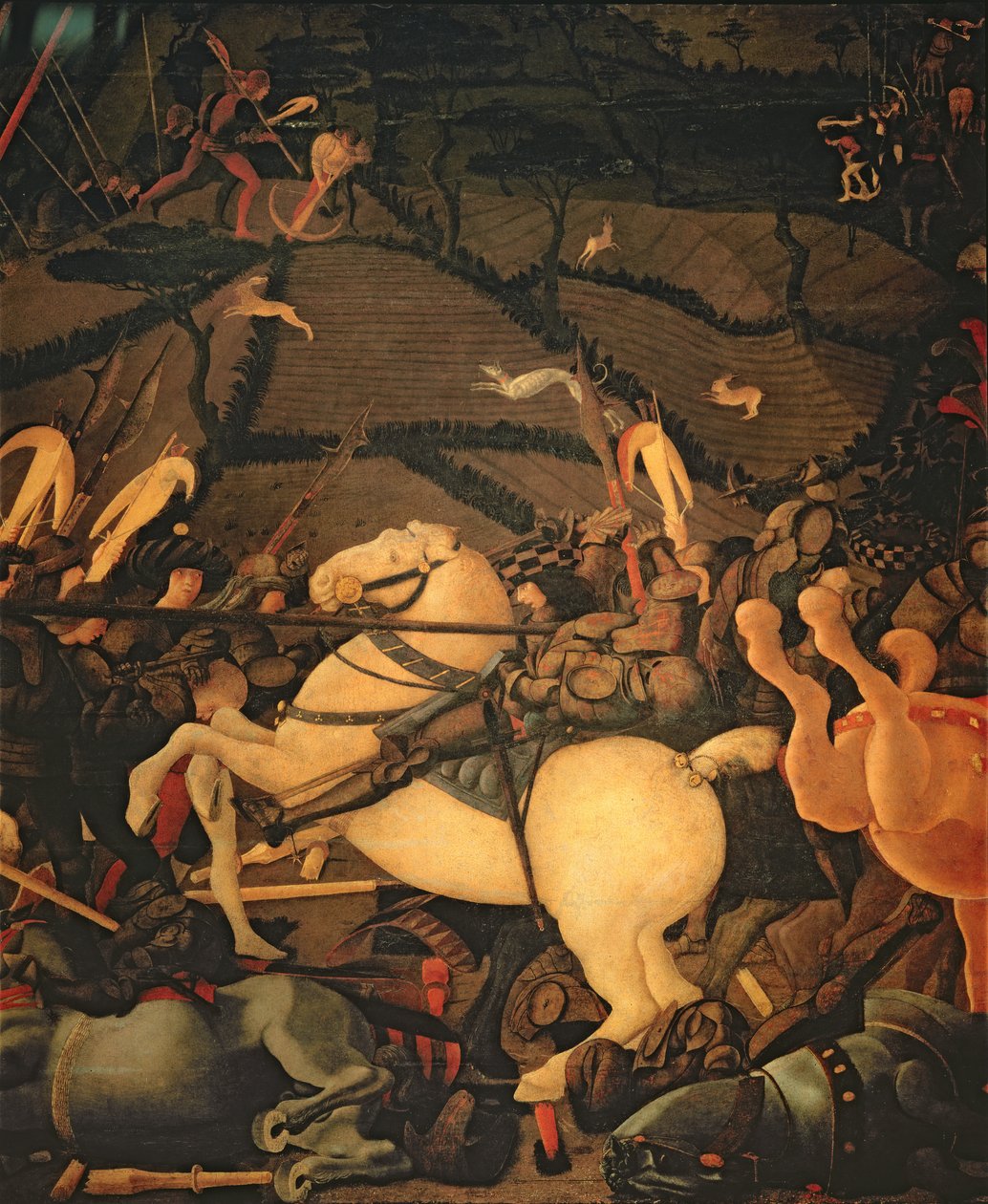 The Battle of San Romano in 1432, c.1456 by Paolo Uccello