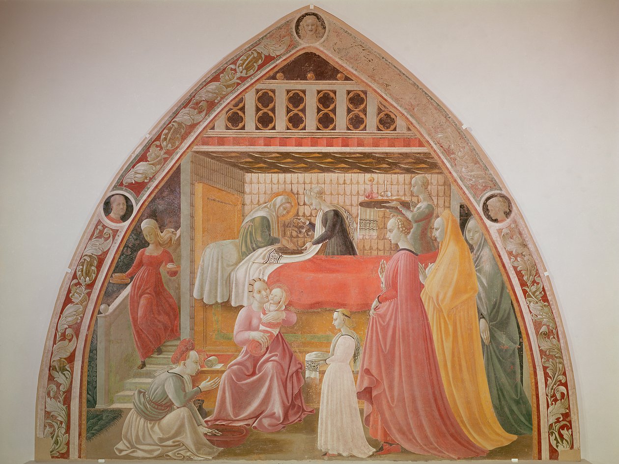 The Birth of the Virgin, from the cycle of the Lives of the Virgin and St. Stephen, from the Cappella dell