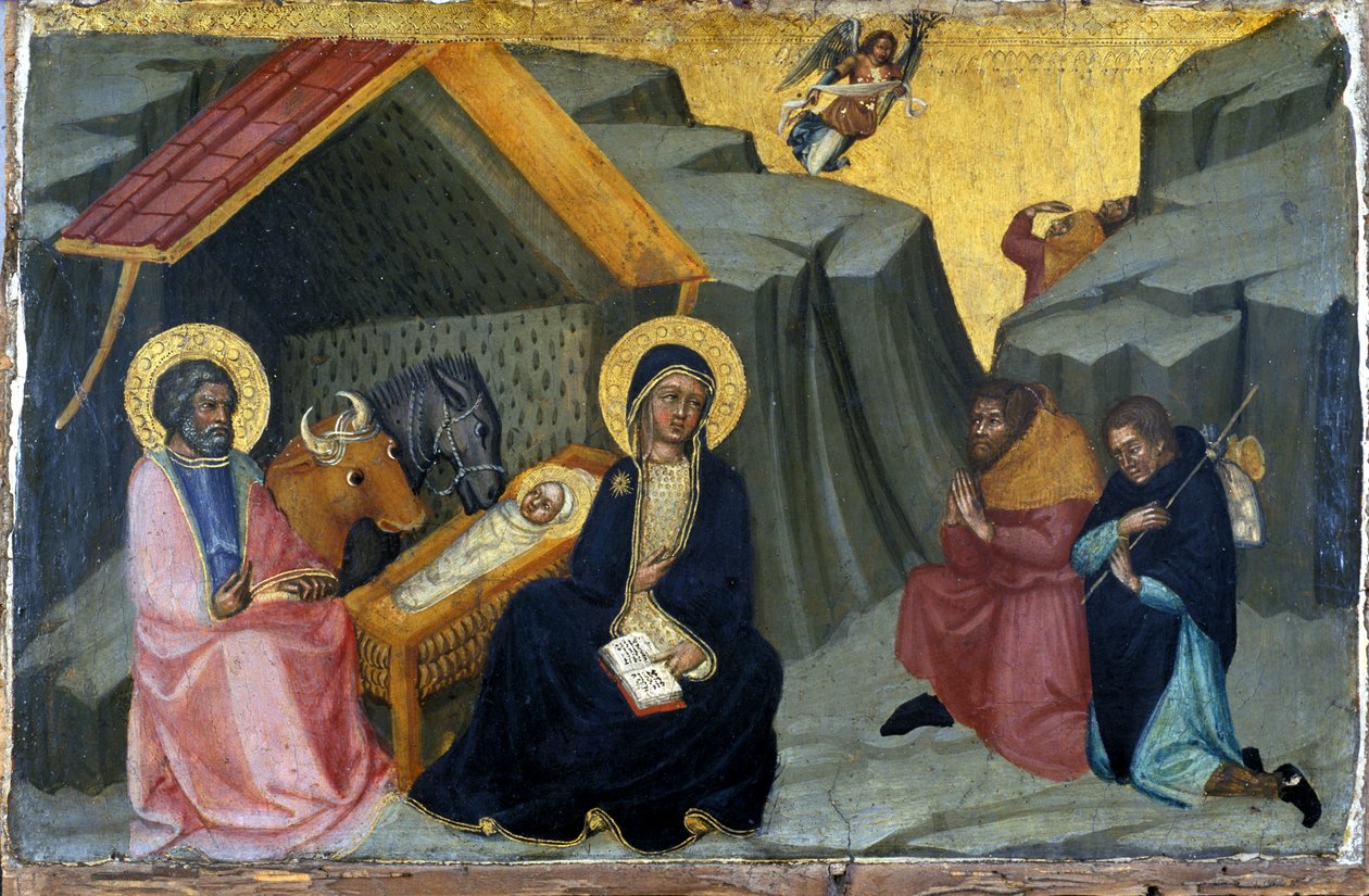 The Adoration of the Shepherds by Paolo di Giovanni Fei