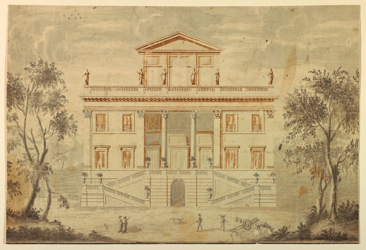 Elevation of a Villa, 1750–70 by Paolo Posi