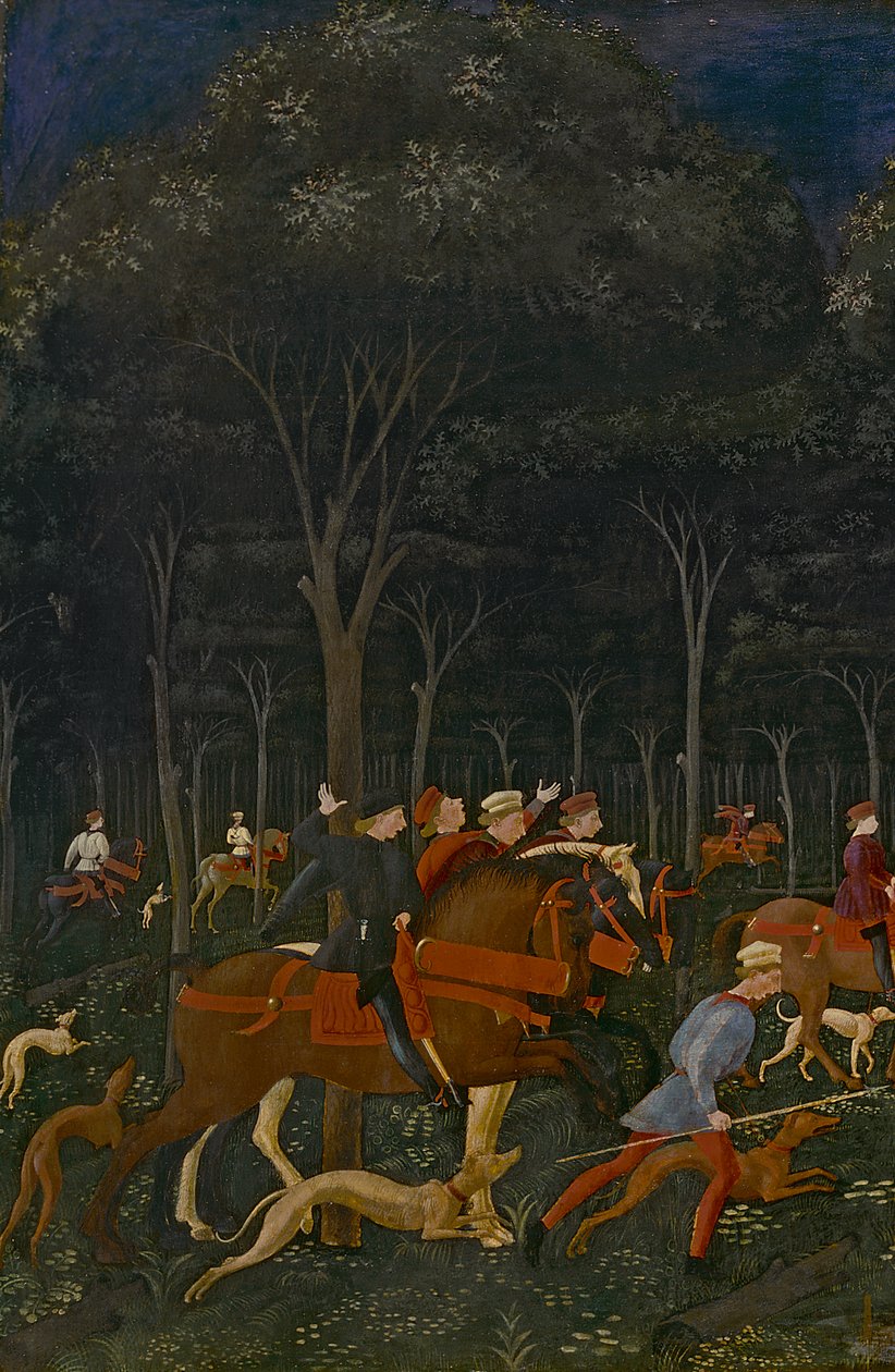 The Hunt in the Forest by Paolo Uccello