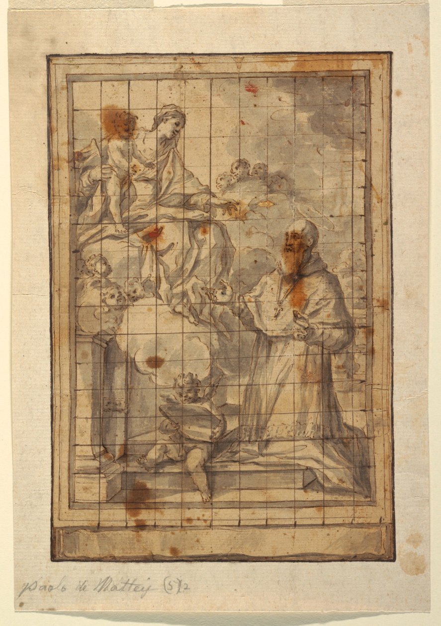 Virgin and Child in Glory by Paolo de Mattheis