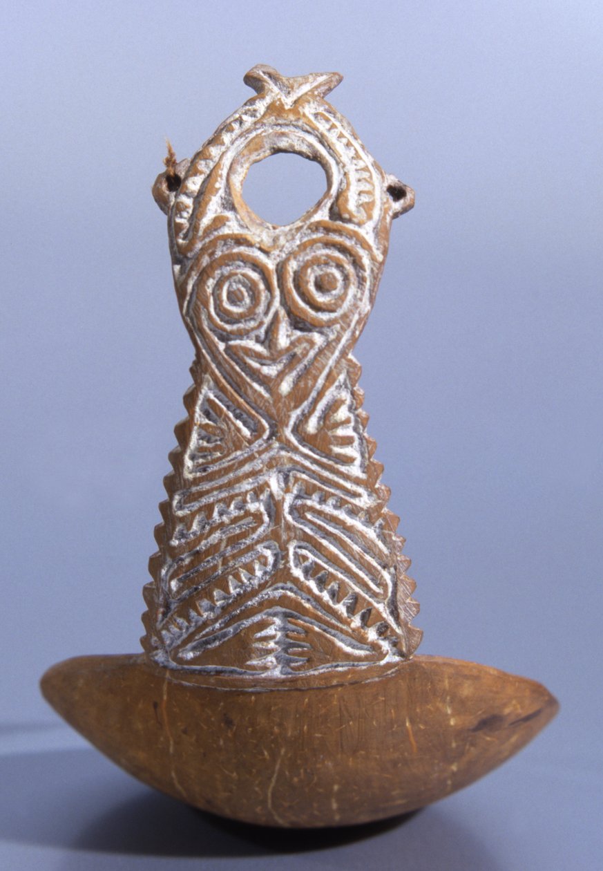 Decorative Spoon from the Gulf of Papua by Papua New Guinean