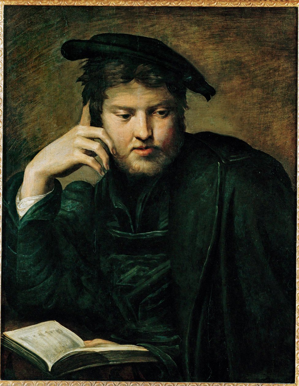 Man with Book, Early Work by Parmigianino (1503 40)
