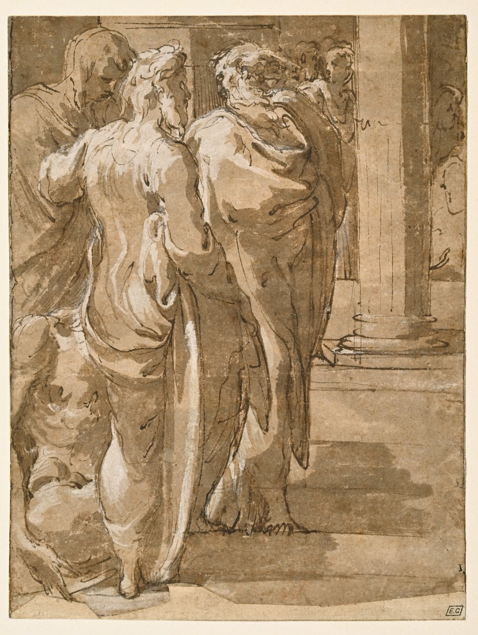 Healing of the Lame Man by Parmigianino