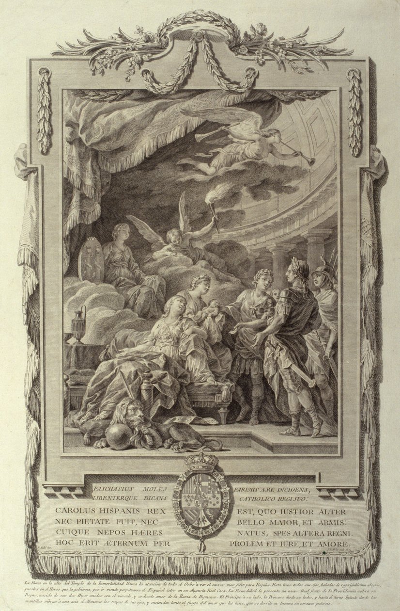 Allegory on the Birth of the Infante Carlos Clemente by Pasqual Pere Moles Corones