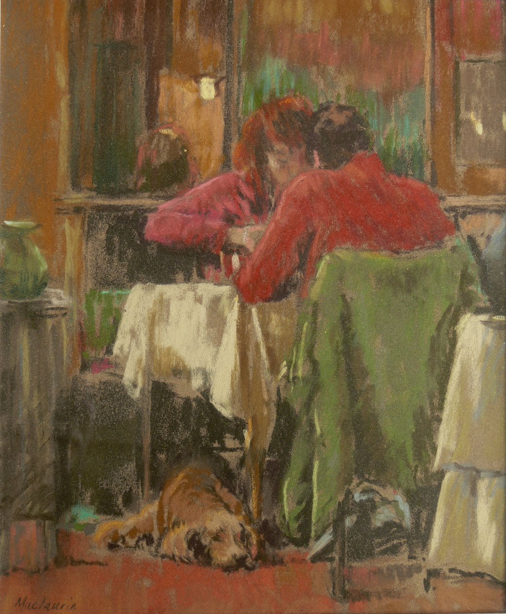 Bistro in Beziers by Pat Maclaurin
